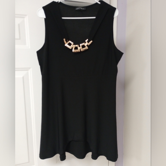 Slinky Brand Tops - Elegant Black Sleeveless Top